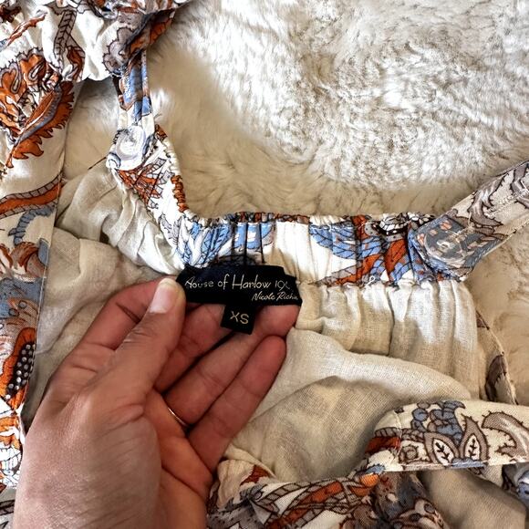 House of Harlow Flutter Sleeve Maxi Dress Size XS - Picture 2 of 4